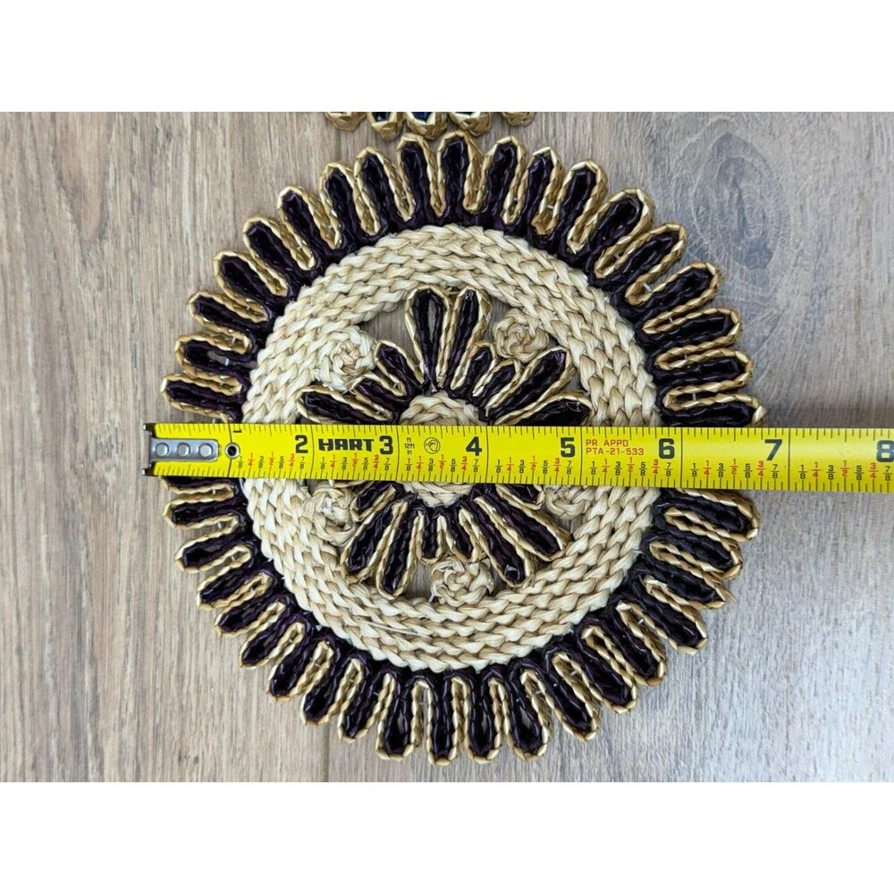 Woven Wicker Trivets 7